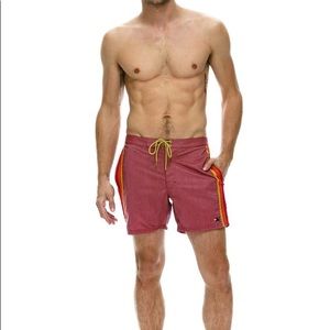 AVIATOR NATION MEN'S 4 STRIPE BOARD SHORTS